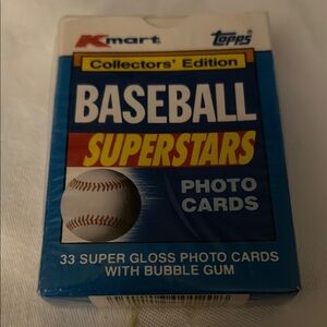 Topps Kmart Baseball Superstars Cards - Red and Blue